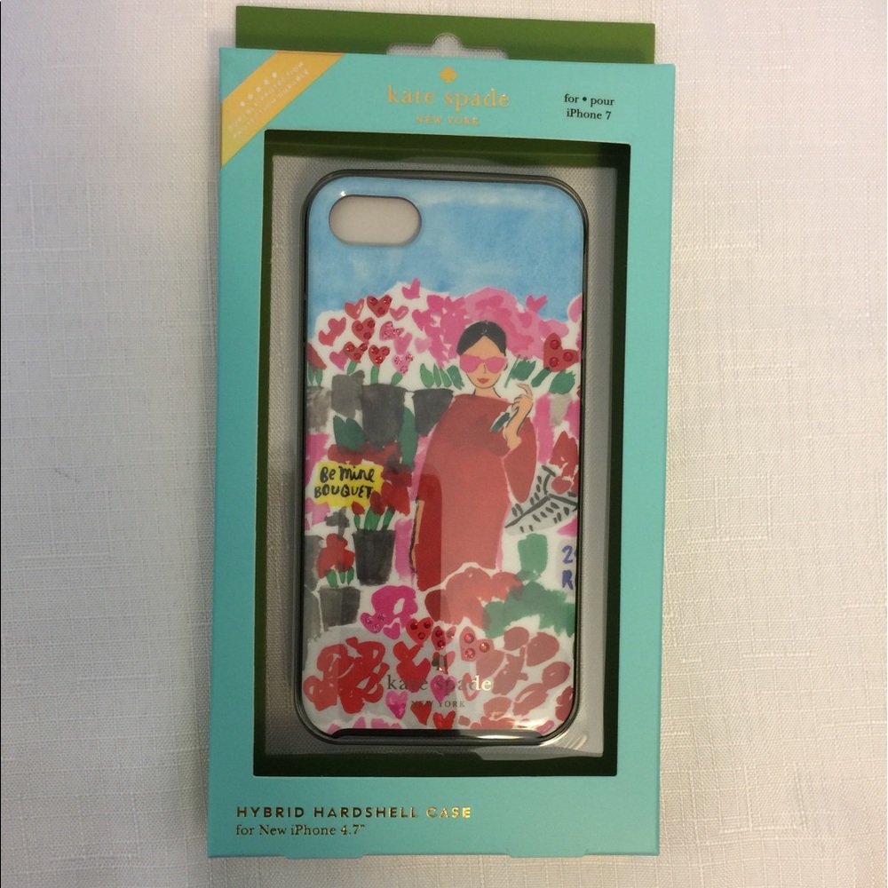 New Kate Spade Jeweled Floral Case for iPhone 6/7! - Picture 3 of 6