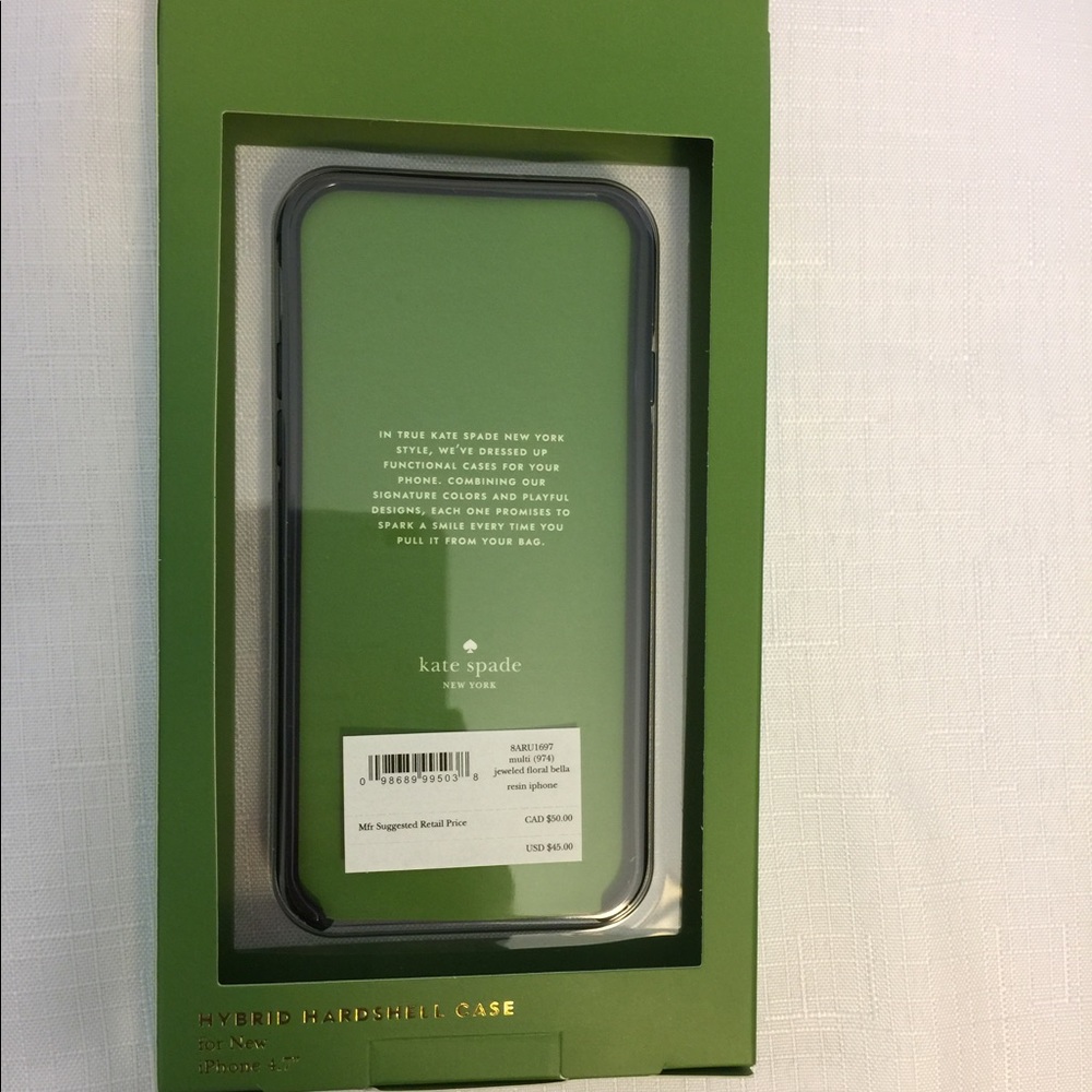 New Kate Spade Jeweled Floral Case for iPhone 6/7! - Picture 5 of 6
