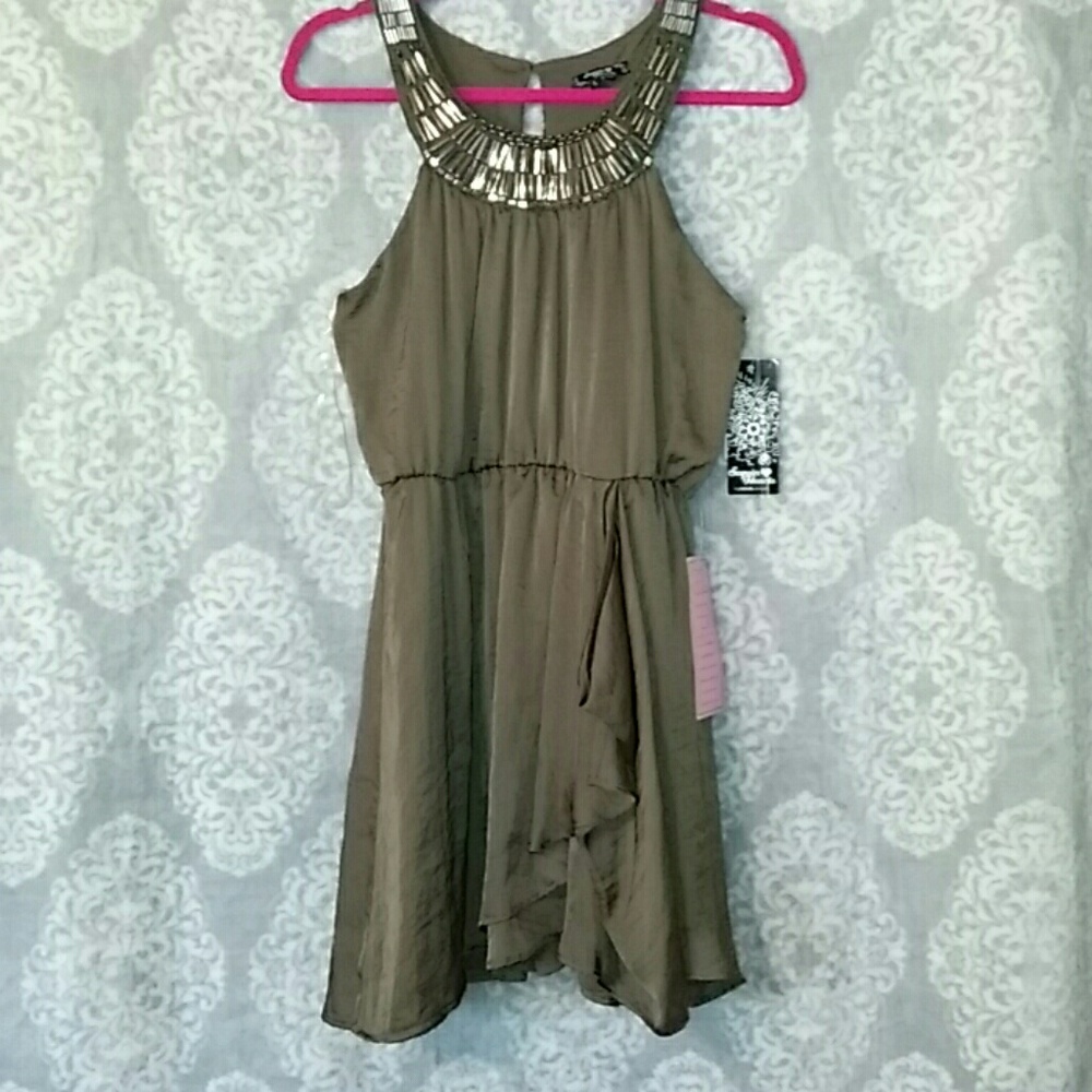 Olive mini dress