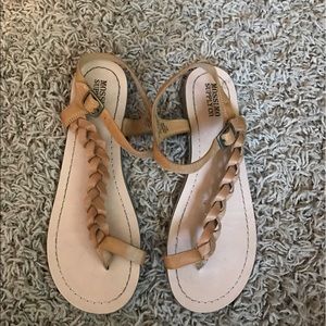 Tan sandals