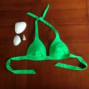 Bright Green Victoria's Secret Halter Top Bikini