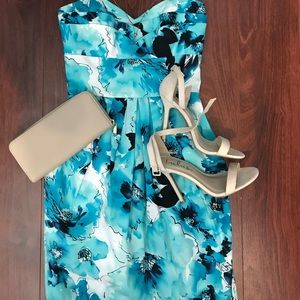 Floral Strapless dress
