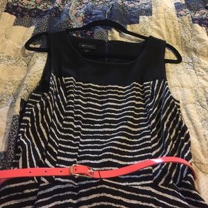 Black & White striped Dress