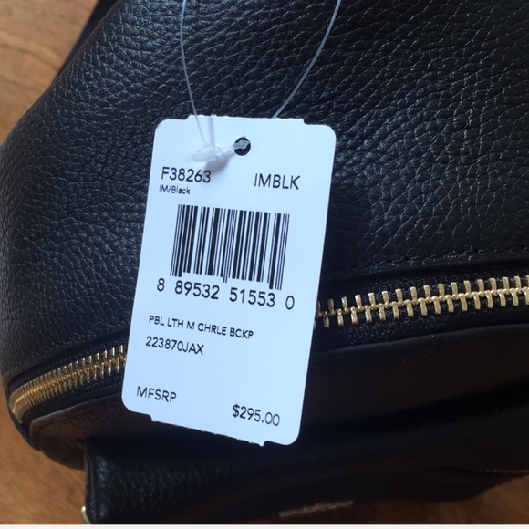 LAST ONE!! NWT Coach Mini Charlie Backpack Pebble - Picture 6 of 8