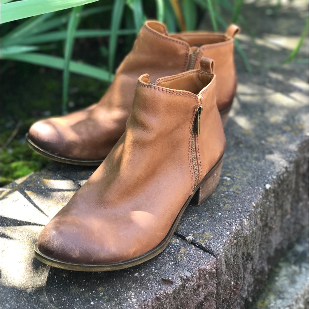 Lucky Brand like new leather booties