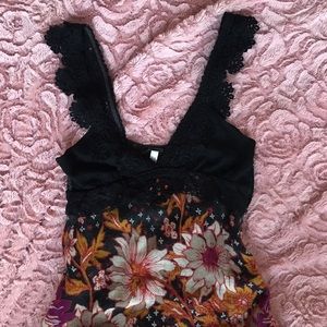 Free People crochet floral dress