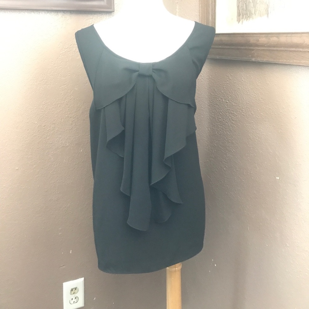 Black sheer tank top