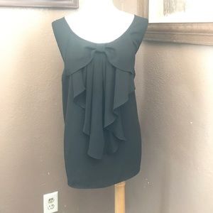 Black sheer tank top