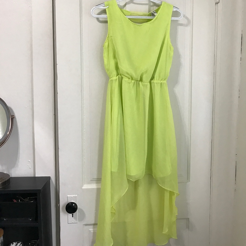 Lime green dress