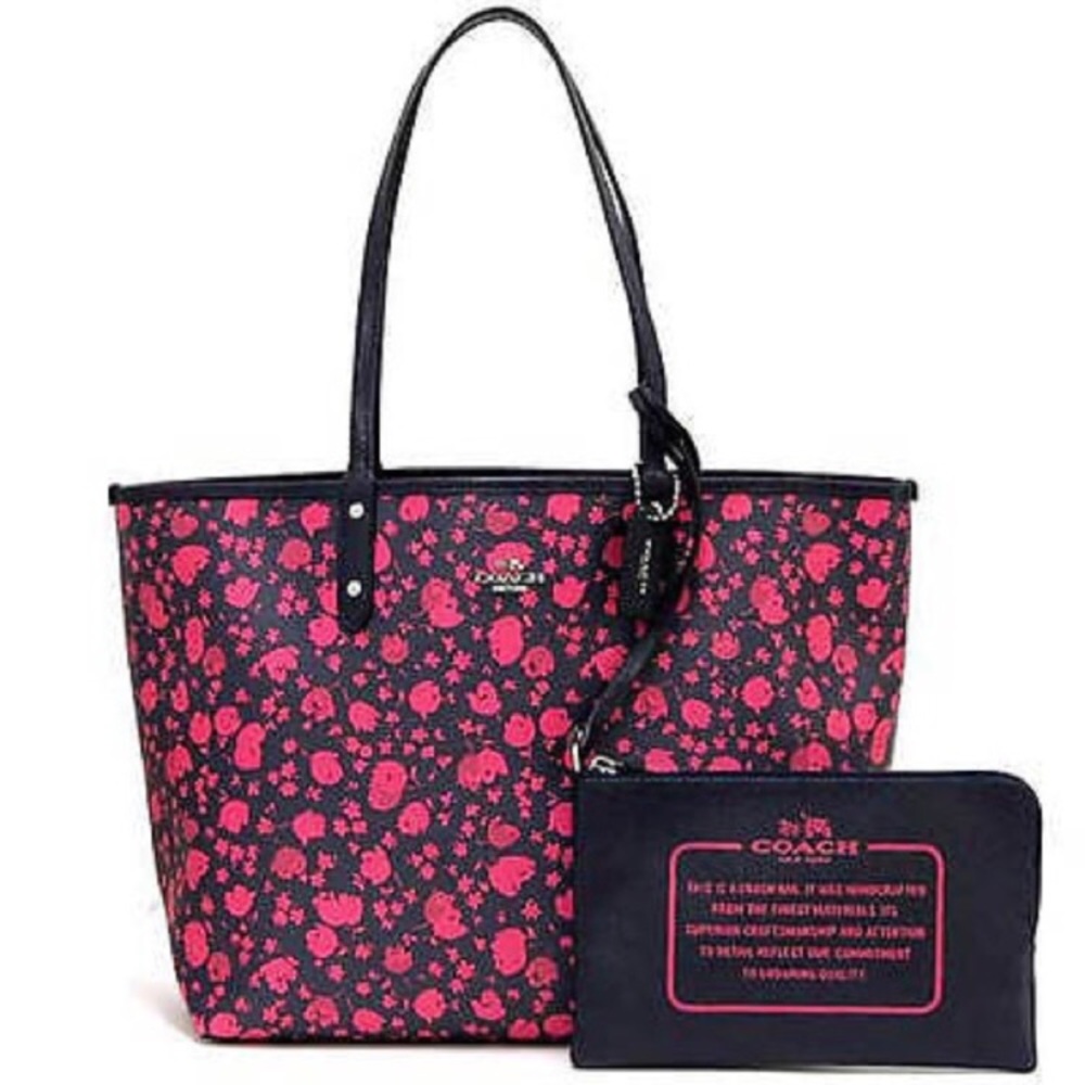 Coach large reversible tote!