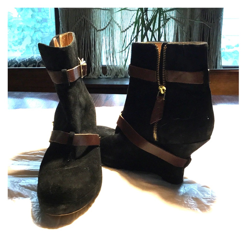 Anthropologie Wedge ankle boot