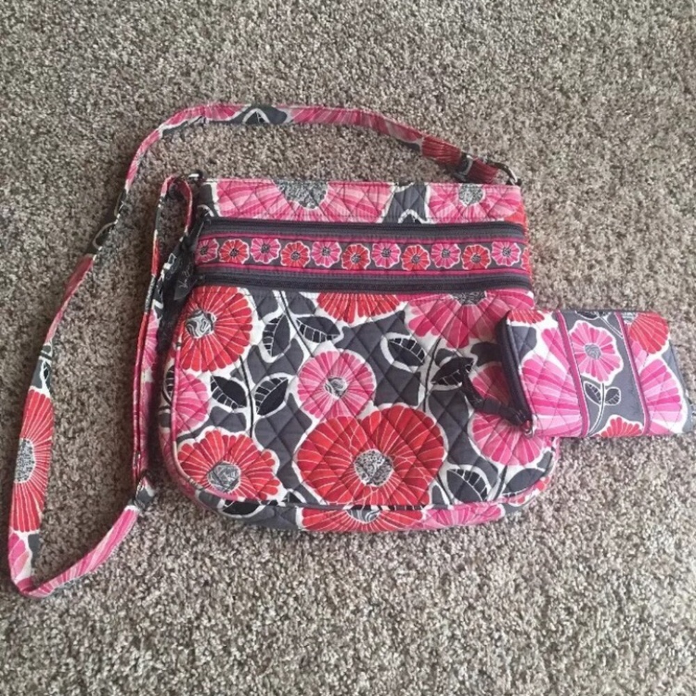 Vera Bradley Triple Zip Hipster with Wallet