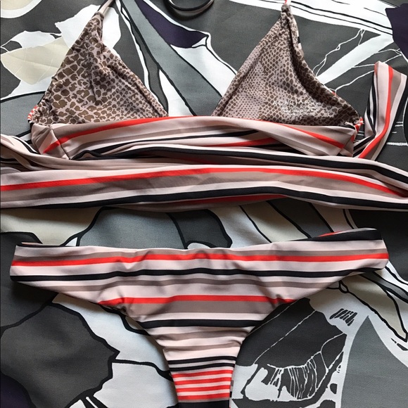 Acacia Swimwear Retro Stripe Set - Picture 2 of 5