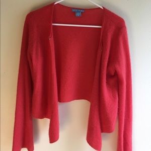 White + Warren Pink Cashmere Shrug