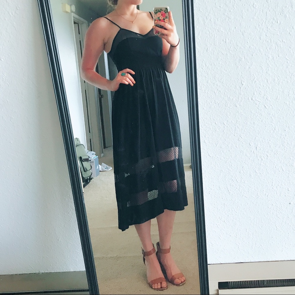 Black High Low Sweetheart Cut Dress