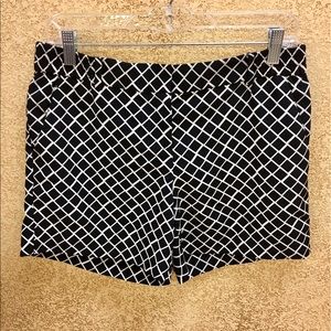 The Limited lattice patterned shorts.