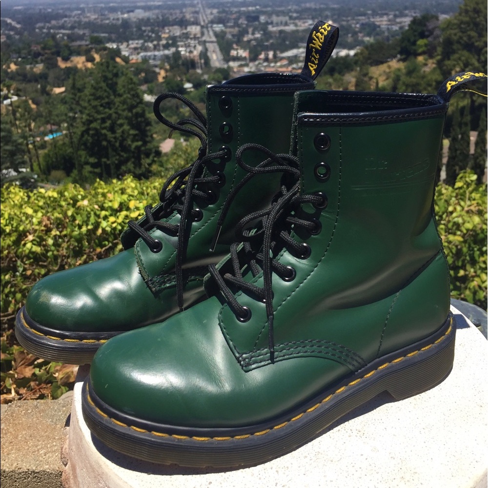 Green Doc Martens