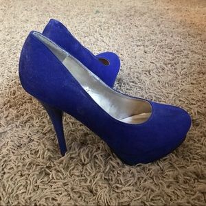 Royal blue heels