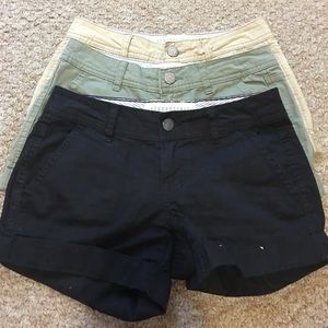 Midi twill shorts bundle