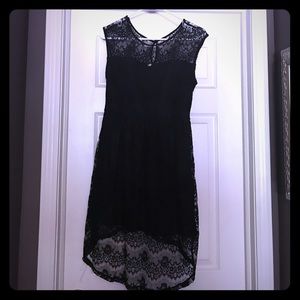 Beautiful, black, lace, high low dress