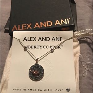 Alex and Ani liberty copper necklace