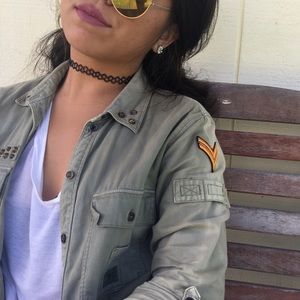 Distressed Army Jacket😍