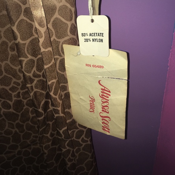 Gorgeous Animal Print Alyssa Scott Night Dress - Picture 2 of 5