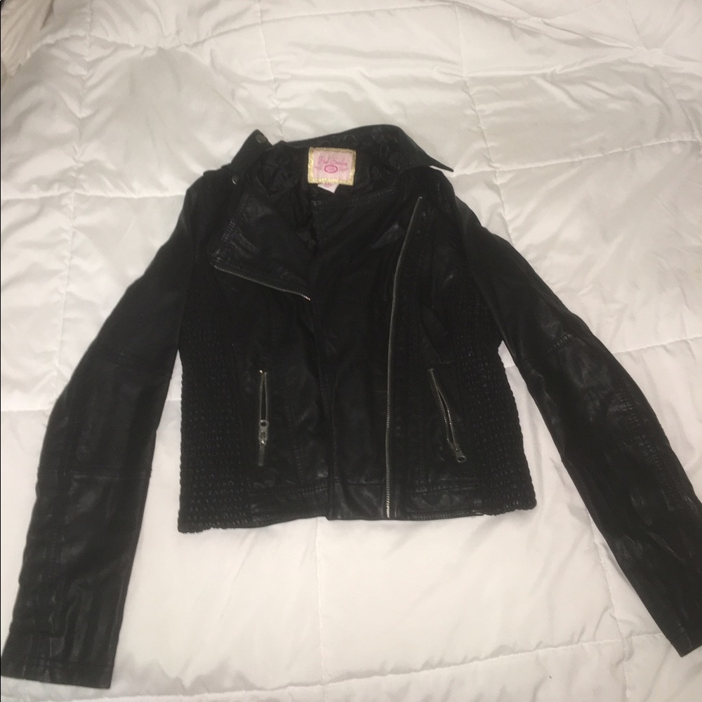 Faux leather jacket
