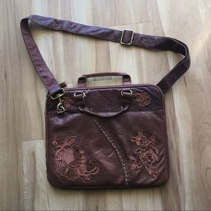 Lucky Brand Leather Laptop Crossbody