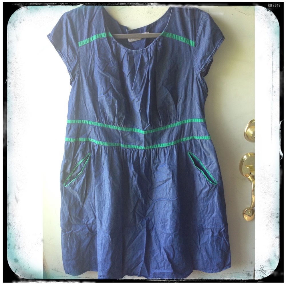 Eshakti denim chambray dress