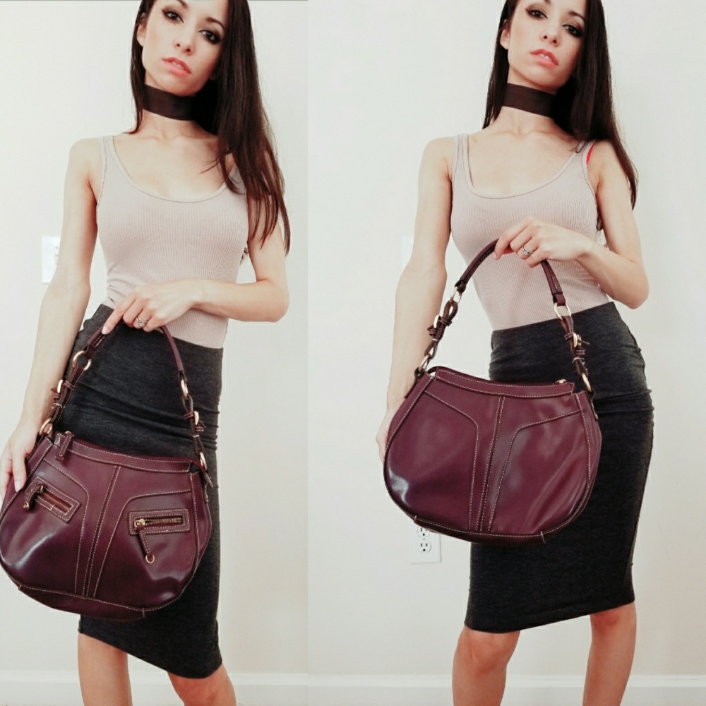 Purple handbag