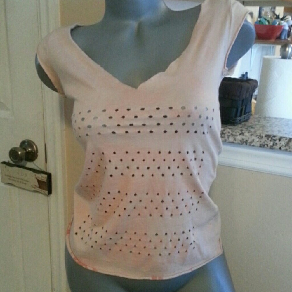 Drifter reversible distressed top