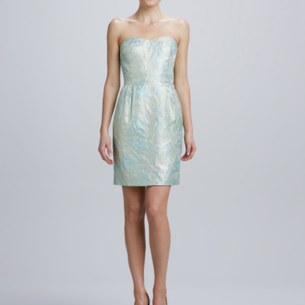 NWT Kate Spade Jacquard Green Faye Dress