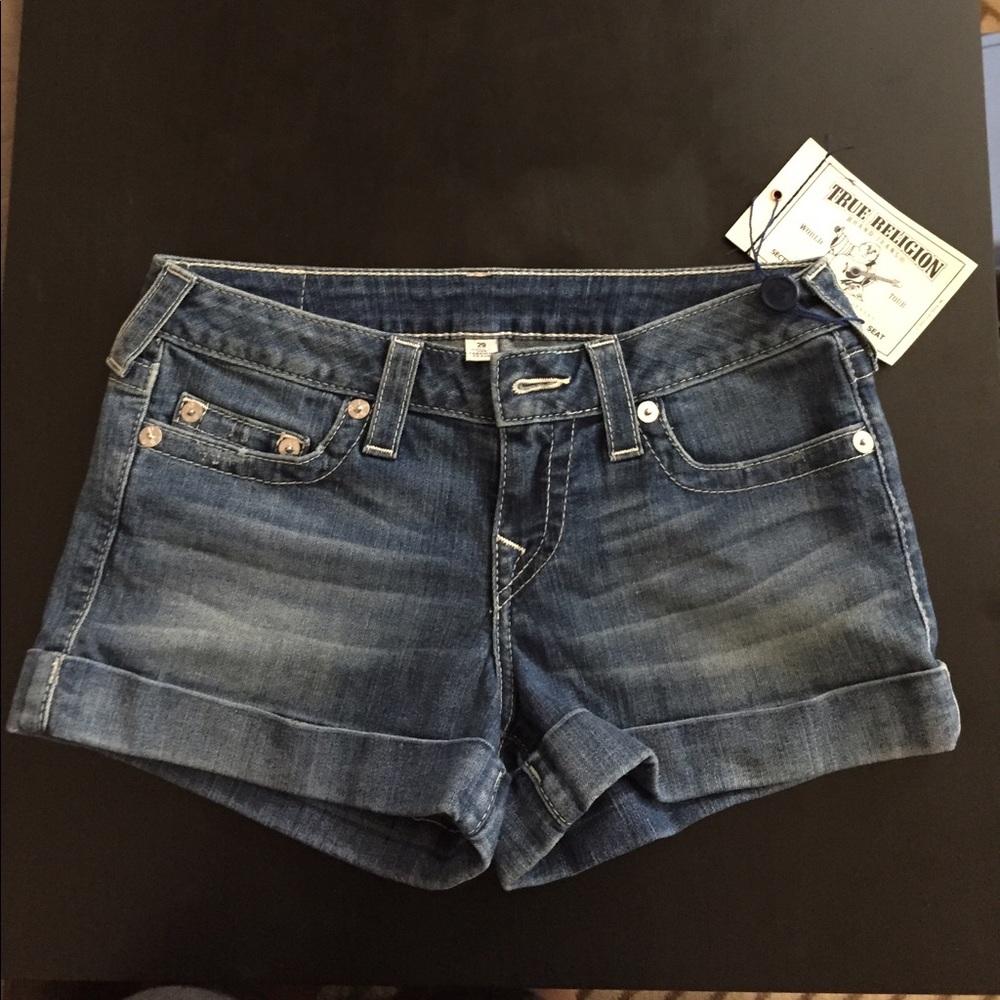 True Religion Short Denim Jeans NEW
