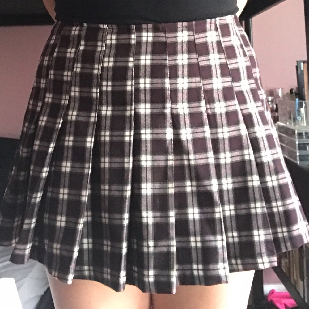 Forever 21 plaid pleated skirt