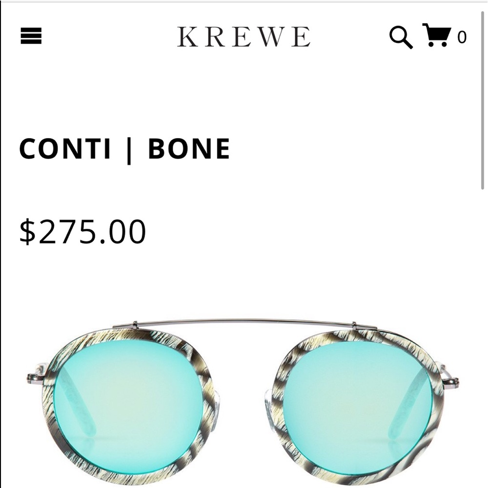 Krewe Conti Sunglasses Originally $275