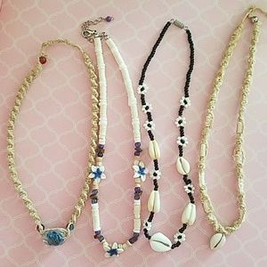Beach themed necklace bundle.
