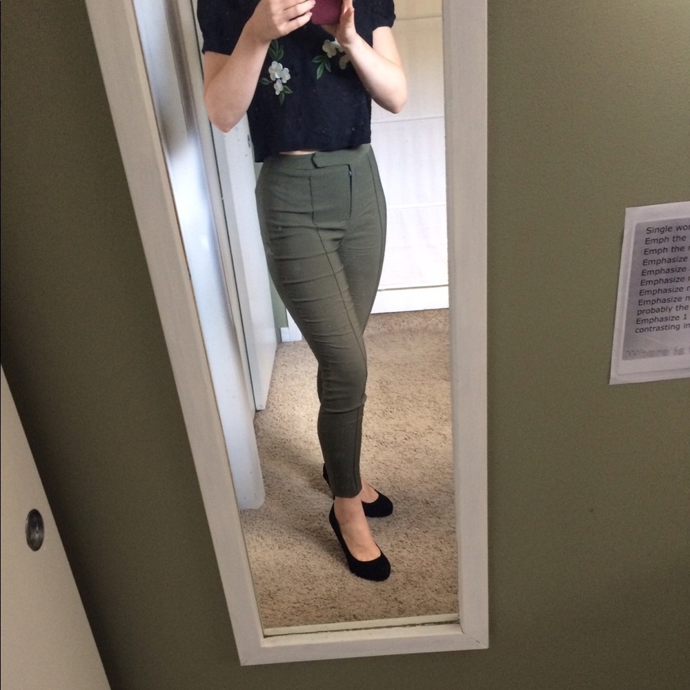 ASOS High Waist Cigarette Pants