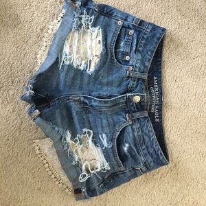 American Eagle Hi-Rise Festival Shorts