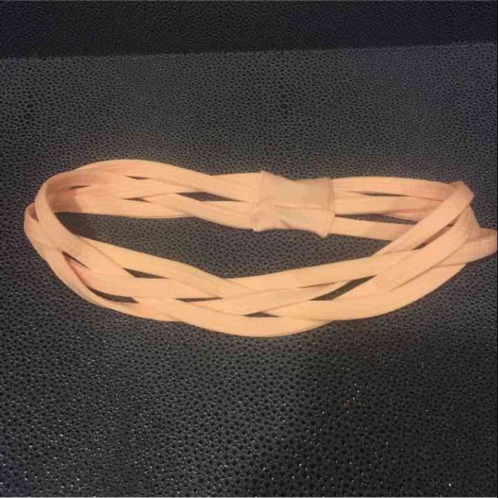 Soft pink cross headband