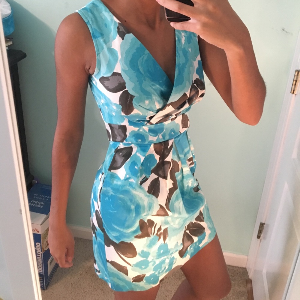 Alyn Paige Cute Floral Pleated Dress