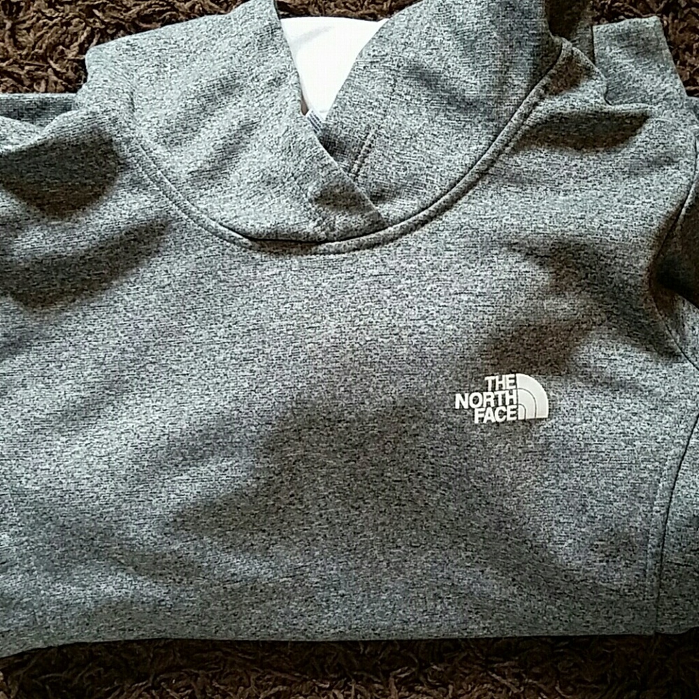 North face grey sweater.