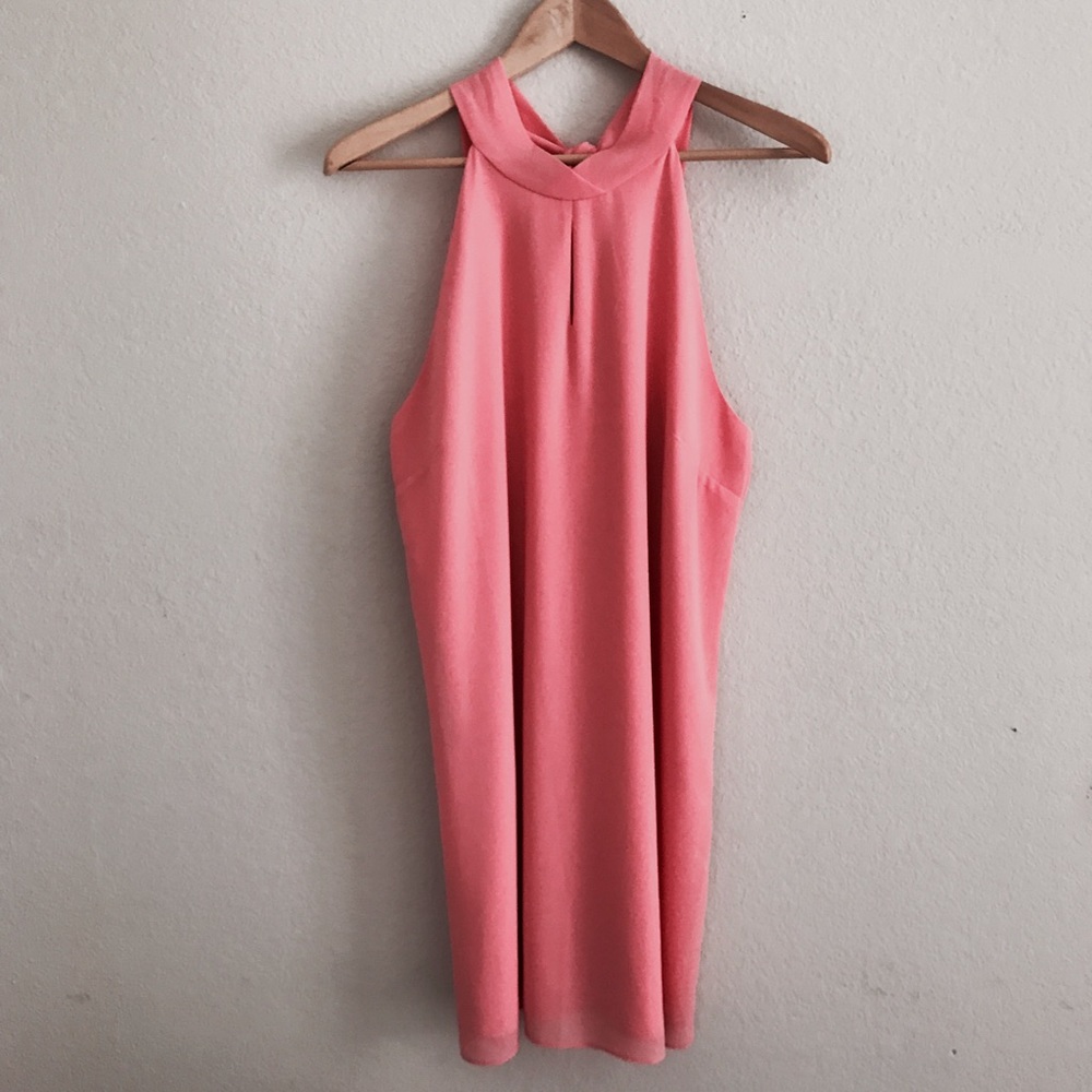 Naked zebra coral dress size Large