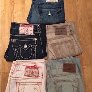 5 pair of true religions