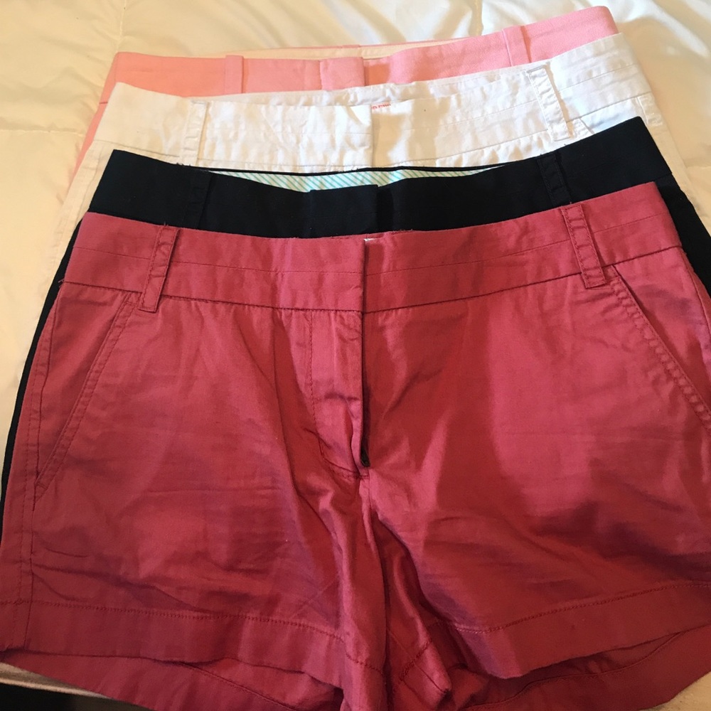 Lot of J. Crew chino shorts. Size 4.