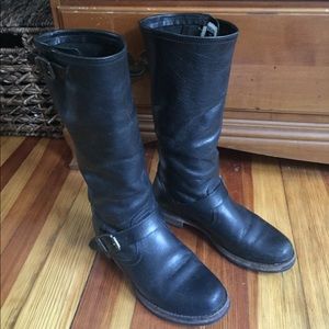 Frye tall harness boot