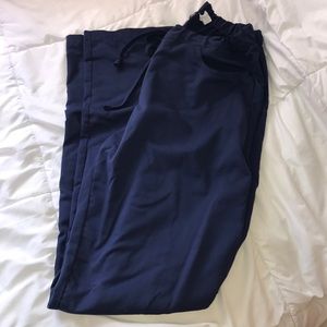 Navy Greys Anatomy scrub pants medium tall