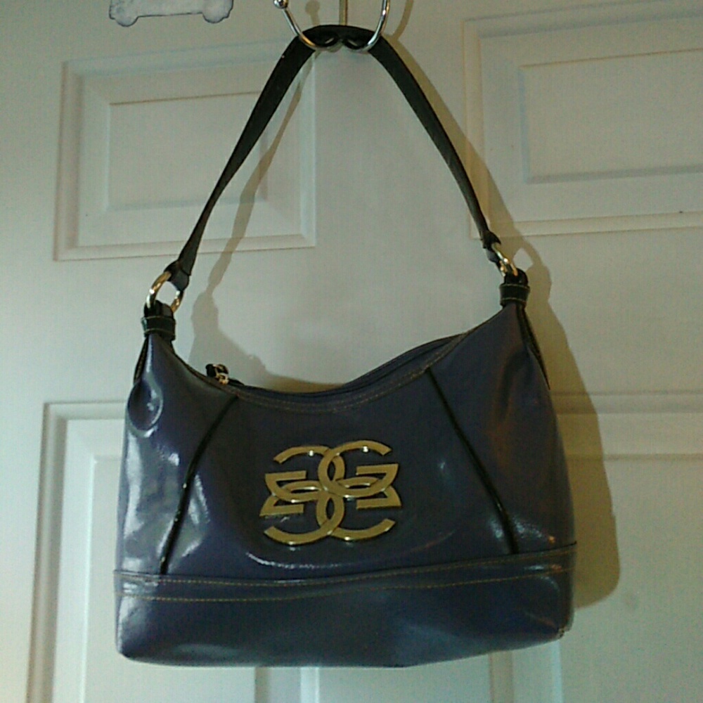 Genna DeRossi Monogram PU Handbag in Periwinkle