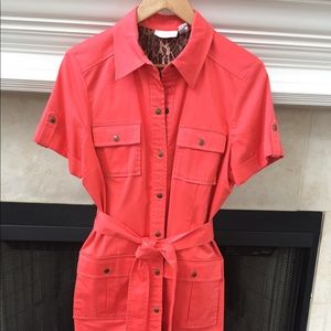 Chico's lined shirtdress
