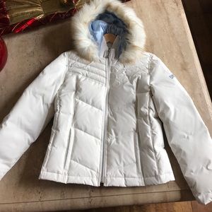 NWOT: White DKNY Down Coat